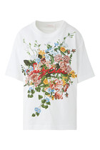 Floral Print Logo T-Shirt